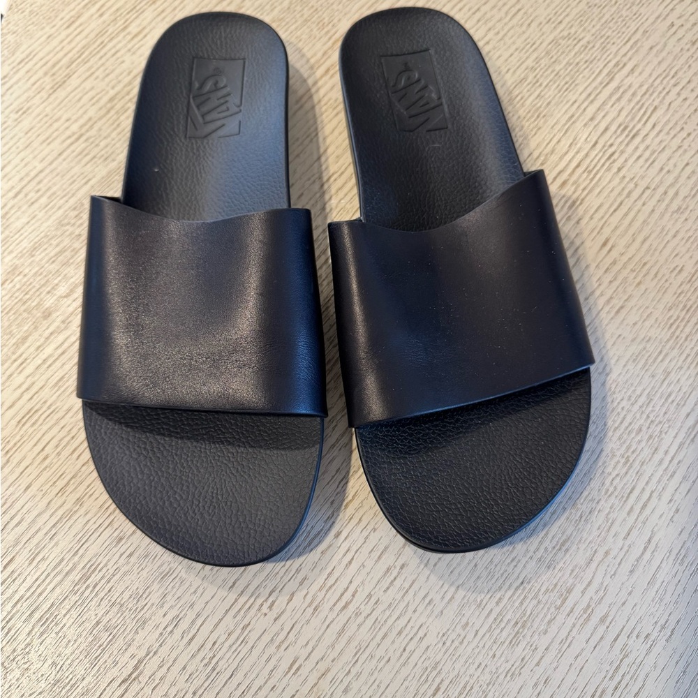 Black Slide Sandals